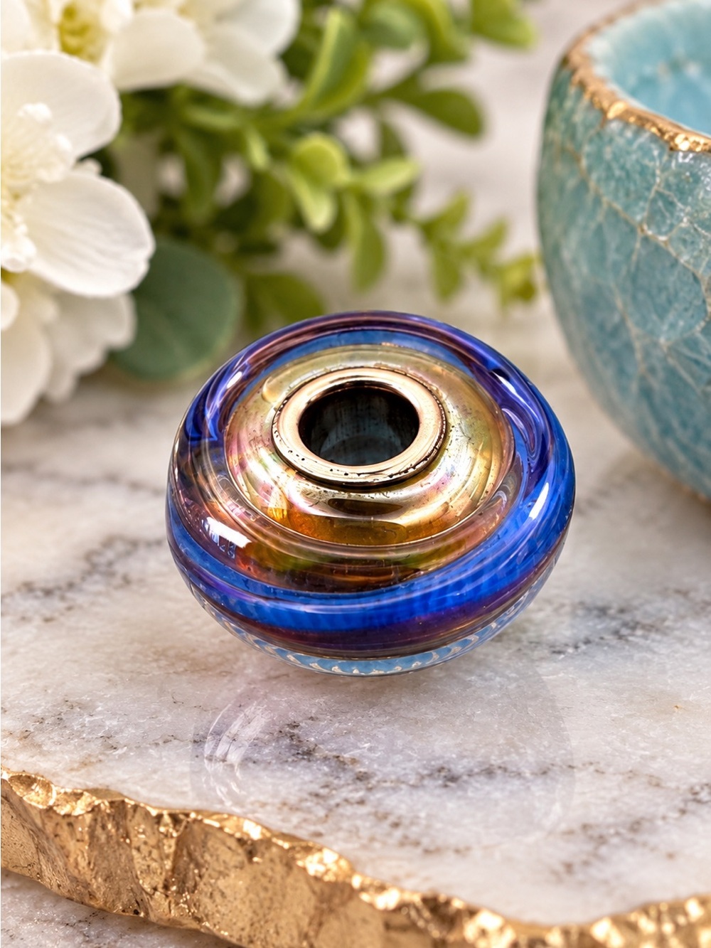 Trollbeads 925 Silver Core Cool Dusk Bead